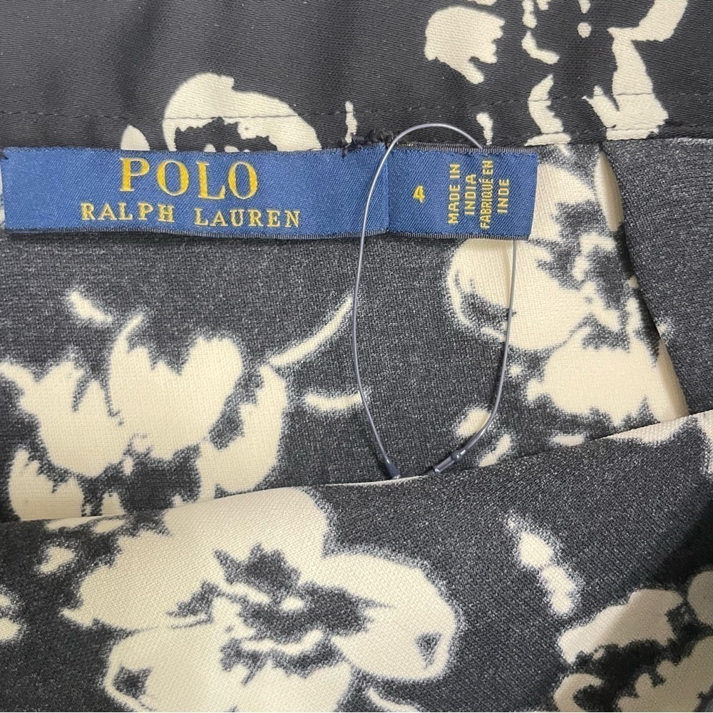 Polo Ralph Lauren Floral Black and Cream ruffle skirt size 4, Spring, Summer - Picture 11 of 16